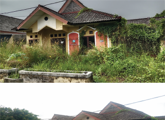 Gotong Royong Membersihkan Kantor BUMD Lama di Taman Kota Komplek Perkantoran Provinsi Bangka Belitung oleh Tim Baru PT. Bumi Bangka Belitung Sejahtera